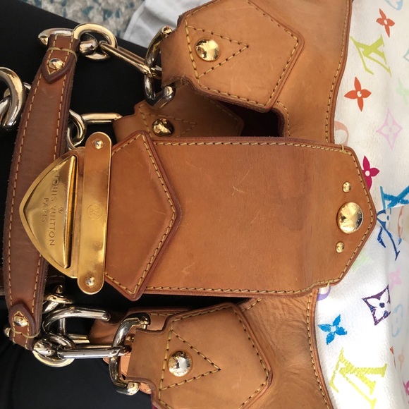 SOLD - White Monogram Multicolor Ursula Blanco - Picture 2 of 12